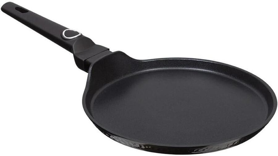Pannenkoekenpan Crêpepan Koekenpan Pannenkoeken Bakken Titan Antiaanbaklaag Ø25 cm Zwart