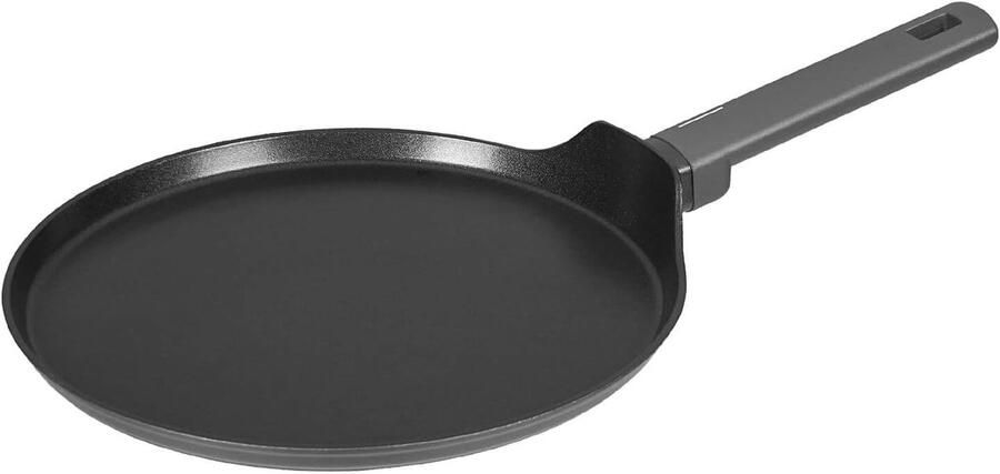 Pannenkoekenpan Crêpepan Lekker Bakken Energiebesparend Systeem Ø 28 cm Antraciet Mat