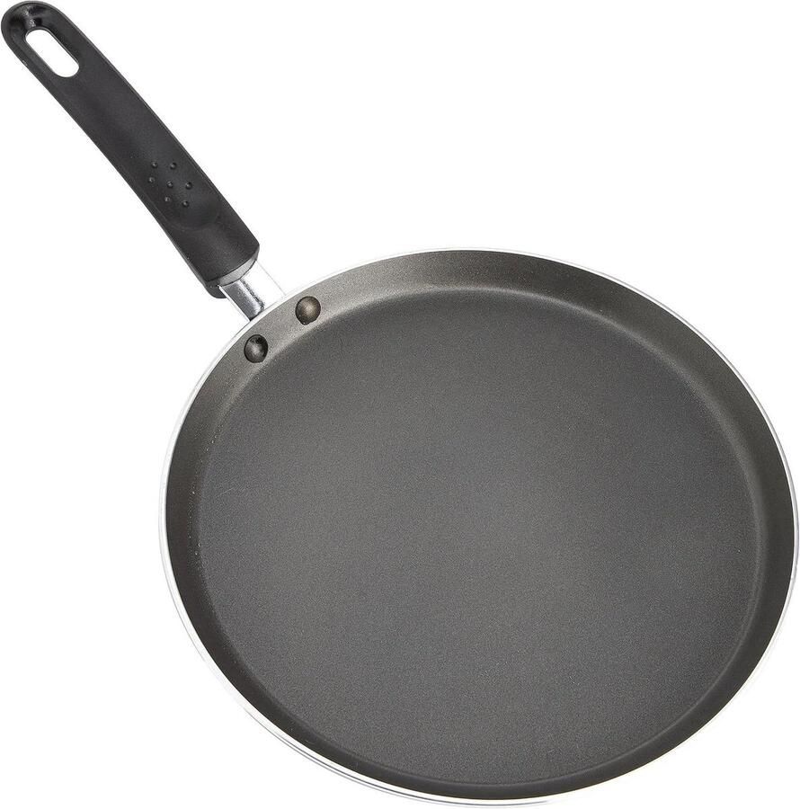 Pannenkoekenpan Crêpepan Lekker Ontbijten Antiaanbaklaag 24 cm Zwart