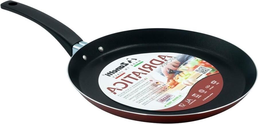 Pannenkoekenpan Crêpepan Lekkere Pannenkoeken Maken PFOA-vrije antiaanbaklaag 25 cm Rood