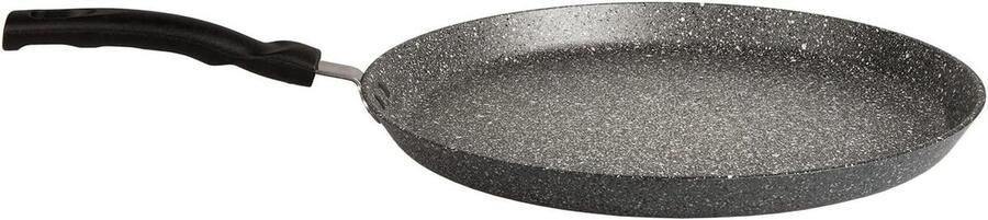Pannenkoekenpan Crêpepan Pannenkoeken Bakken Antiaanbaklaag 25 cm Zwart