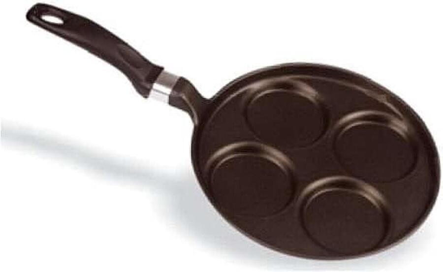 Pannenkoekenpan Crêpepan Pannenkoeken Bakken Hittebestendig handvat 25 cm Zwart