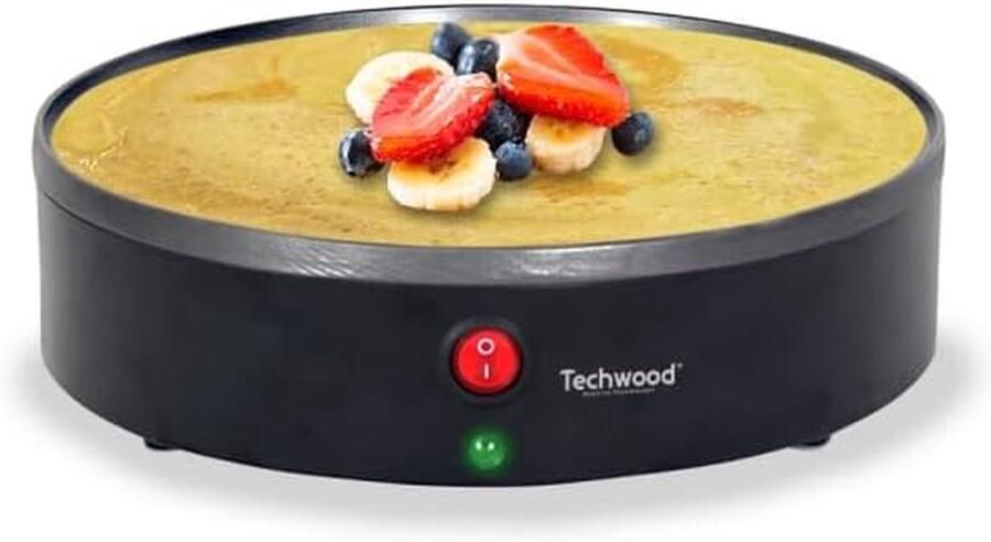 Pannenkoekenpan Crêpepan Pannenkoeken Bakken Inclusief accessoires 23 cm Zwart