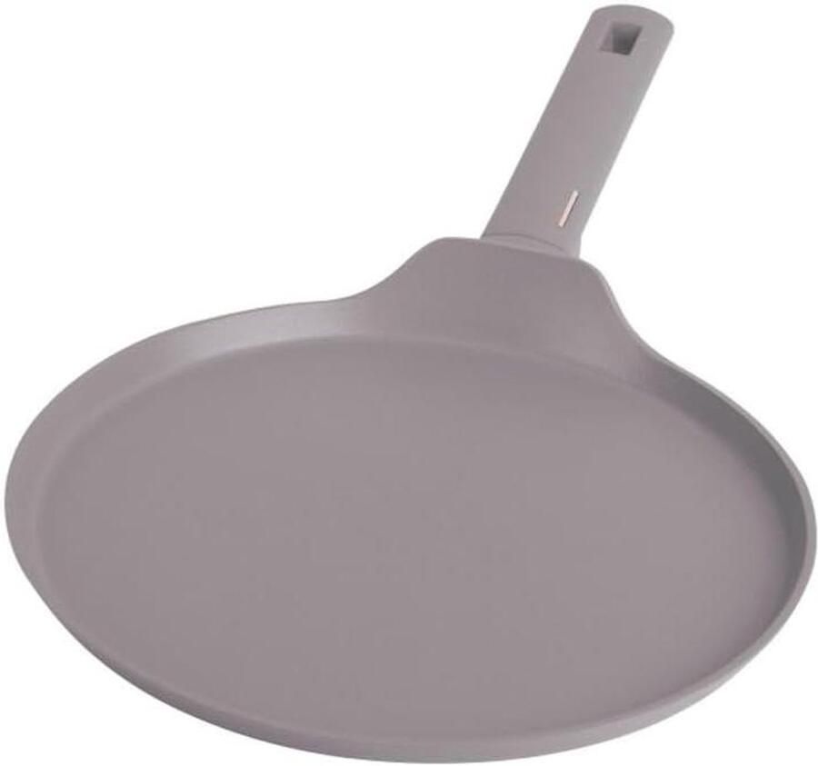 Pannenkoekenpan Crêpepan Pannenkoeken Bakken Titanium Pro Antiaanbaklaag 28 cm Taupe