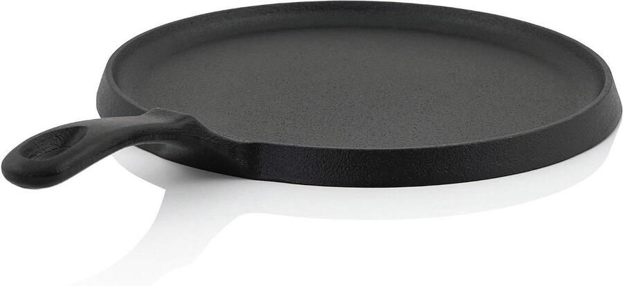 Pannenkoekenpan Gietijzer Crêpe Pan Buiten Koken Vooraf Ingebrand 26 cm Diameter Zwart