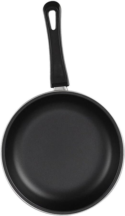 Pannenkoekenpan Gietijzer Koekenpan Omeletpan Koken en Bakken Hittebestendig Handvat 25cm Zwart