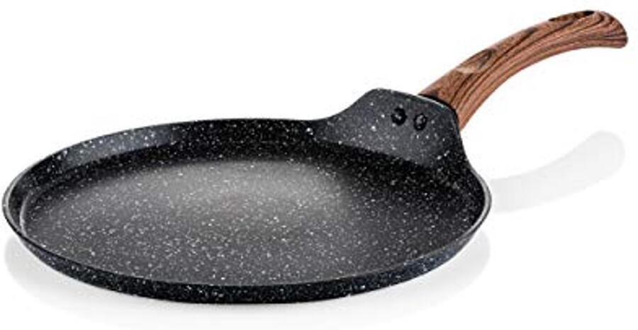 Pannenkoekenpan Inductie Ø 28 cm Zwart Marmer Speciale Editie