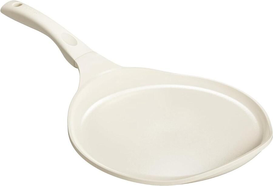 Pannenkoekenpan Keramisch Omeletpan Crêpepan Ontbijt Bereiden PFAS-vrij Antiaanbak 30 cm Beige