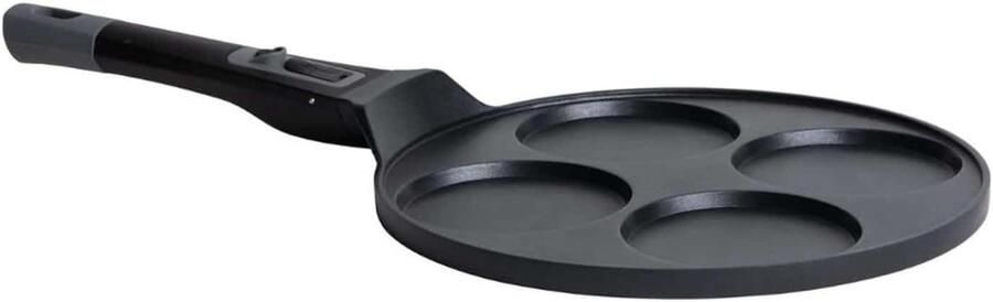Pannenkoekenpan Koekenpan Crêpe Pannenkoeken Bakken Afneembare Handgreep 265 cm Zwart
