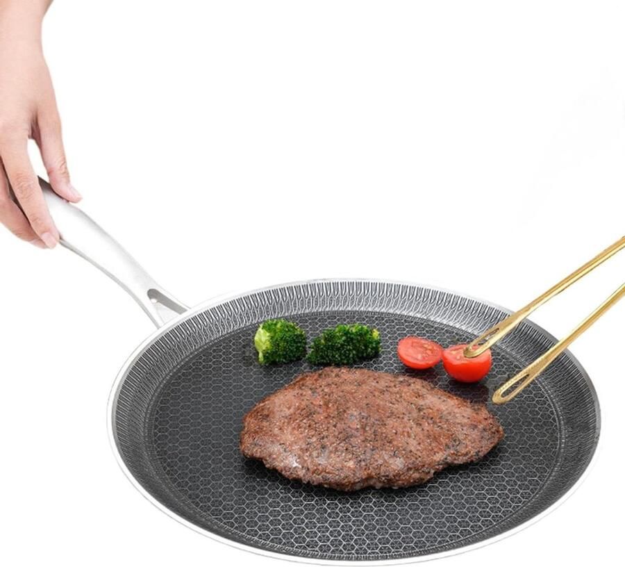 Pannenkoekenpan Koekenpan Grill Ontbijt Koken Honingraat Coating 26 cm Meerkleurig