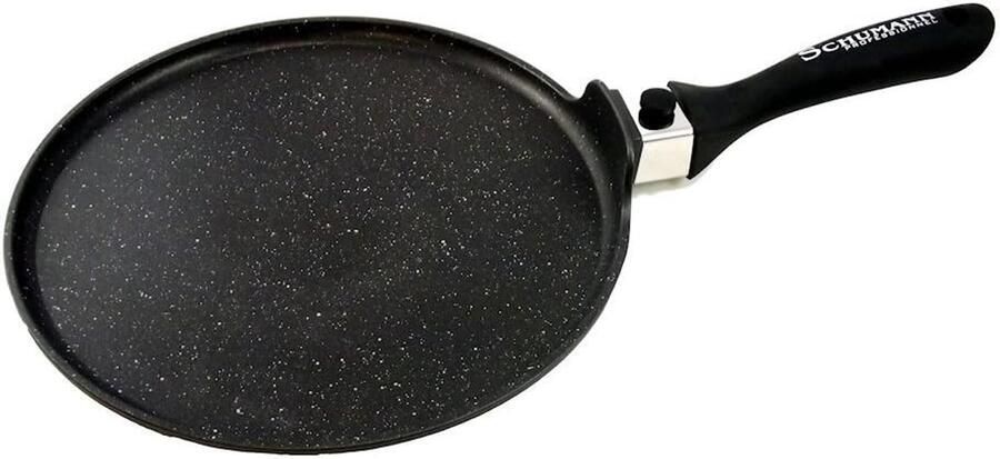 Pannenkoekenpan Koekenpan Lekker Bakken Afneembare Handgreep 28 cm Zwart