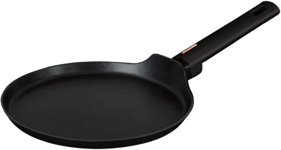 Pannenkoekenpan Koekenpan Lekker Bakken Antiaanbaklaag 25 cm Zwart