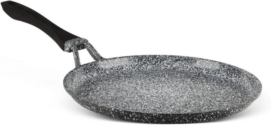Pannenkoekenpan Koekenpan Lekker Ontbijten Antiaanbaklaag 24 cm Zwart