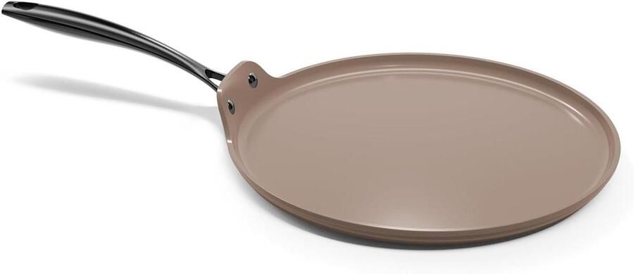 Pannenkoekenpan Koekenpan Lekkere Pannenkoeken Bakken Keramische Anti-aanbaklaag 28 cm Zwart