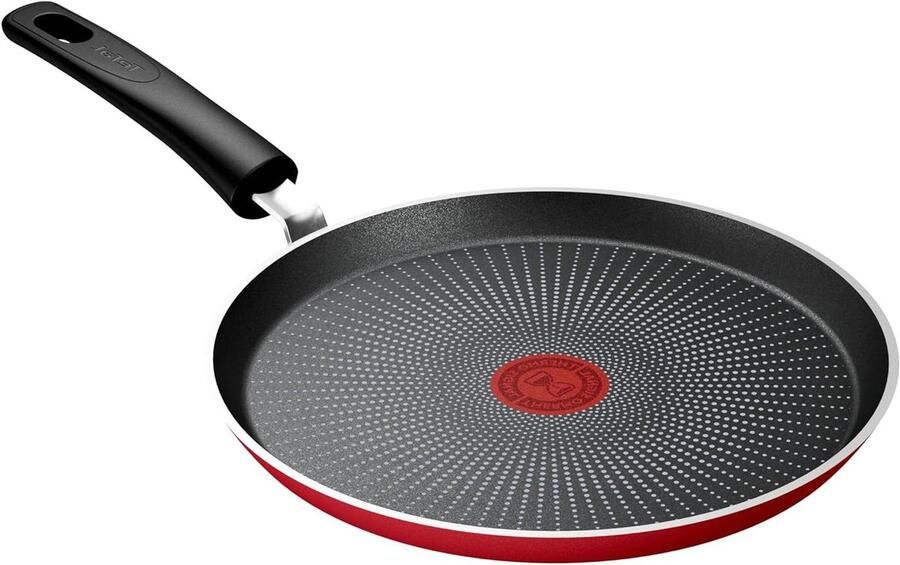 Pannenkoekenpan Koekenpan Lekkere Pannenkoeken Maken Thermo Signal Technologie 25 cm Rood