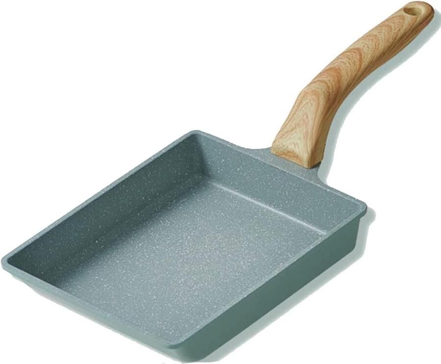 Pannenkoekenpan Koekenpan Omeletpan Bakpan Ontbijt Maken Maifanite Steen Coating 1000 Grams Zwart