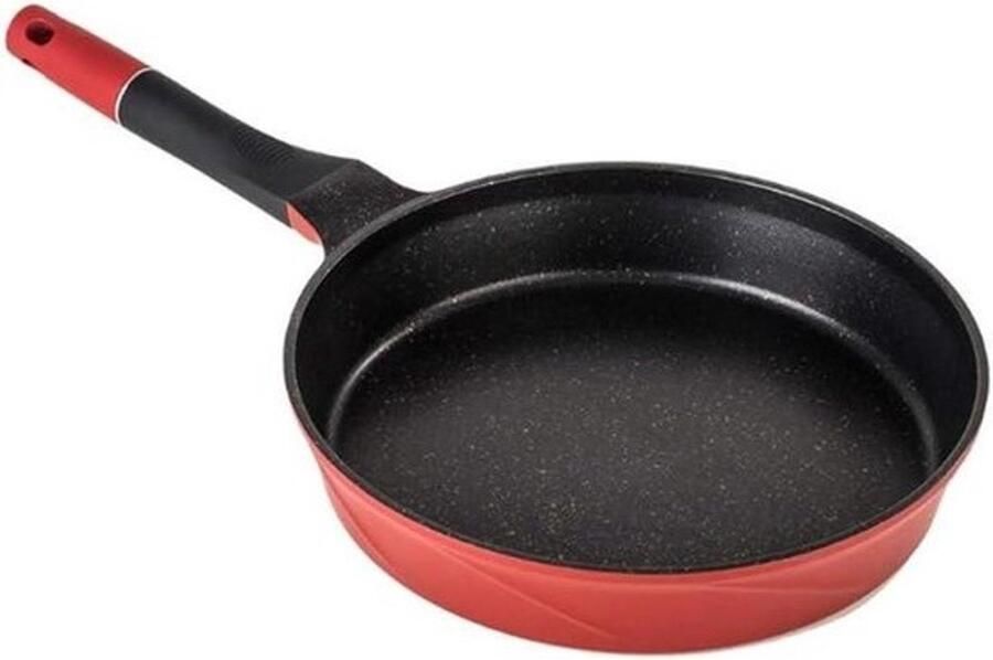 Pannenkoekenpan Koekenpan Omeletpan Lekkere Maaltijden Maken Antiaanbaklaag Enkele Handgreep Rood