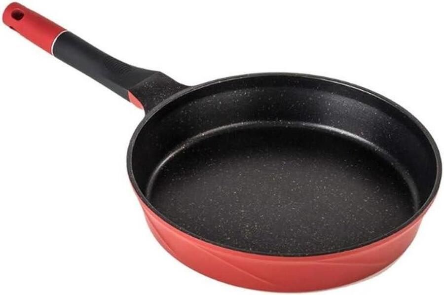 Pannenkoekenpan Koekenpan Omeletpan Lekkere Maaltijden Maken Antiaanbaklaag Enkele Handgreep Rood