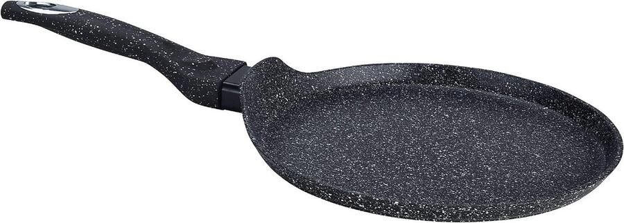 Pannenkoekenpan Koekenpan Ontbijt Bakken Stevige Anti-aanbaklaag 24 cm Donkergrijs