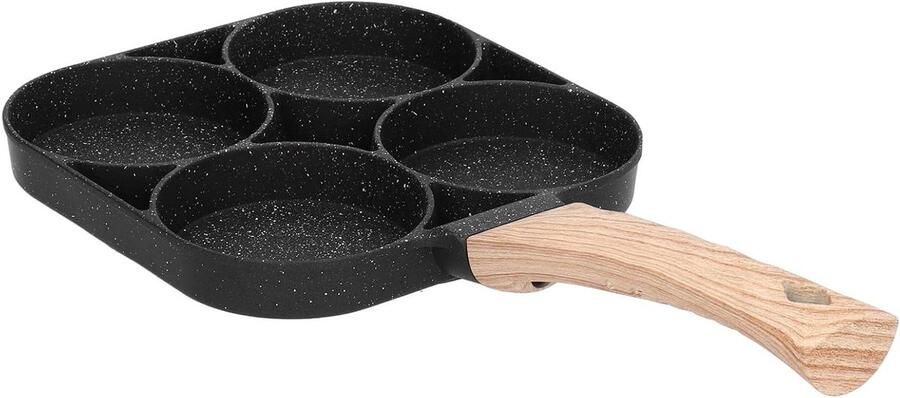 Pannenkoekenpan Koekenpan Ontbijt maken Antiaanbaklaag Ovenbestendig Zwart