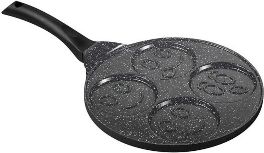 Pannenkoekenpan Koekenpan Ontbijt Maken Inductie Geschikt 27 cm Zwart