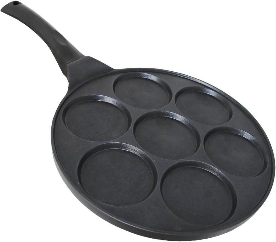 Pannenkoekenpan Koekenpan Pannenkoeken Bakken Antiaanbaklaag 26 cm Zwart