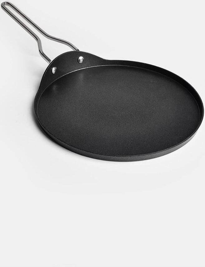 Pannenkoekenpan Koekenpan Plat Ontbijt Bakken Anti-aanbaklaag 26 cm Zwart