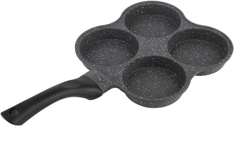 Pannenkoekenpan met 4 gaten voor inductie anti-aanbak pannenkoekenpan voor elektrisch fornuis