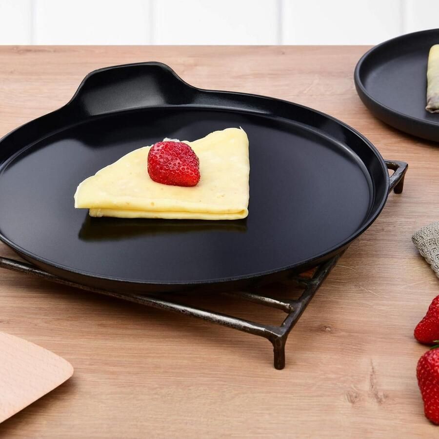 Pannenkoekenpan met Antiaanbaklaag Ø 28 cm Geschikt voor Inductie en Vaatwasmachine - Foto 2