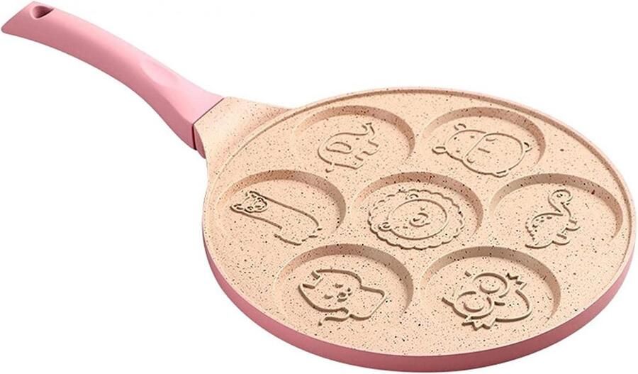 Pannenkoekenpan Mini Maker Leuke Ontbijtjes Maken 7 Dieren Vormen 26x42cm Blauw
