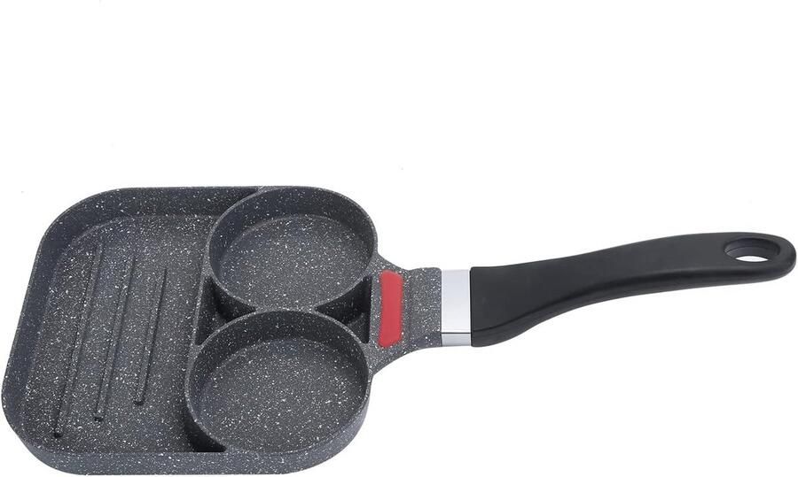 Pannenkoekenpan Omelet Maker Ontbijt Maken Gelijkmatige Verwarming 40 cm Lengte Zwart