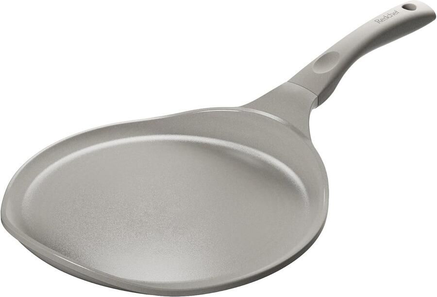Pannenkoekenpan Omeletpan Crêpepan Gezond Bakken Keramische Antiaanbaklaag 30 cm Grijs
