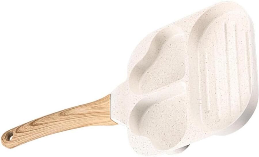 Pannenkoekenpan Ontbijtpan Grillpan Eieren Bakken Antiaanbaklaag 38x18.5cm Zwart