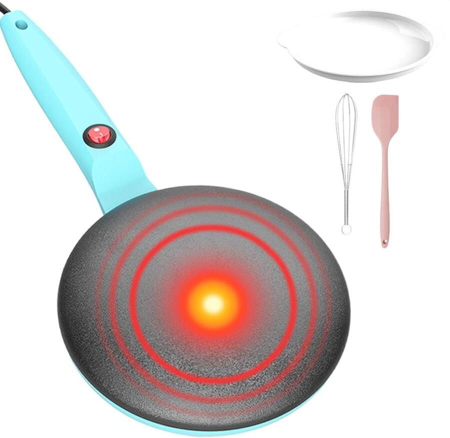 Pannenkoekenpan Pannenkoekenmachine Snelle Ontbijtjes Automatische Temperatuur 215 cm Blauw