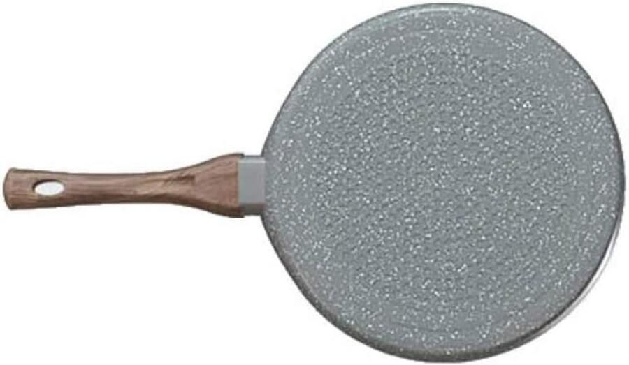 Pannenkoekenpan Set Omelet Koekenpan Lekkere Pannenkoeken Bakken 3-Laags Steen Coating Ø18-26 cm Grijs