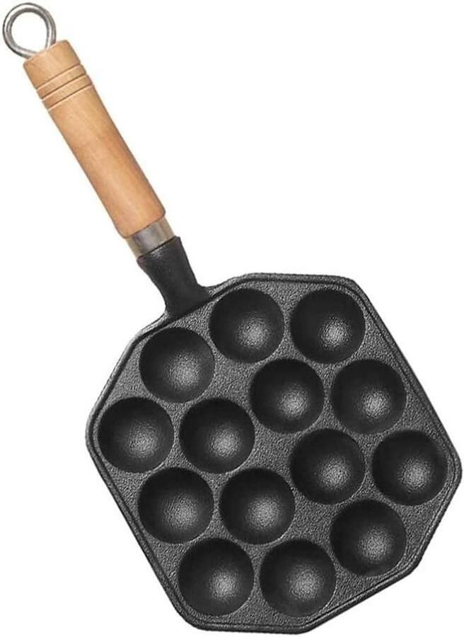 Pannenkoekenpan Takoyaki grill Lekkere snacks maken 14 gaten N.v.t. Zwart