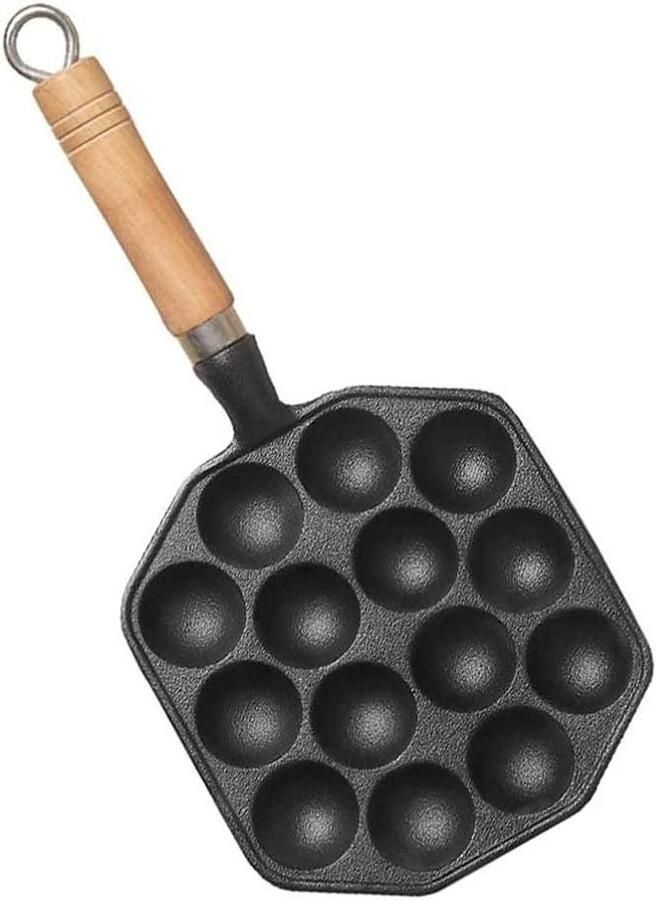 Pannenkoekenpan Takoyaki grill Thuis koken 14 gaten Niet gespecificeerd Zwart