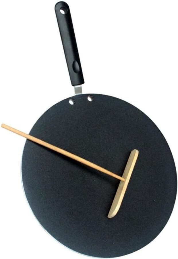 Pannenkoekenpan Vierkant Koekenpan Antiaanbak Lekkere Pannenkoeken Bakken Hittebestendige Handgreep 47x30x2.5CM Zwart