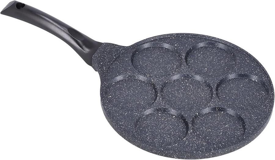 Pannenkoekenpan voor Mini Pannenkoeken 7 Gaten Antiaanbak Laag