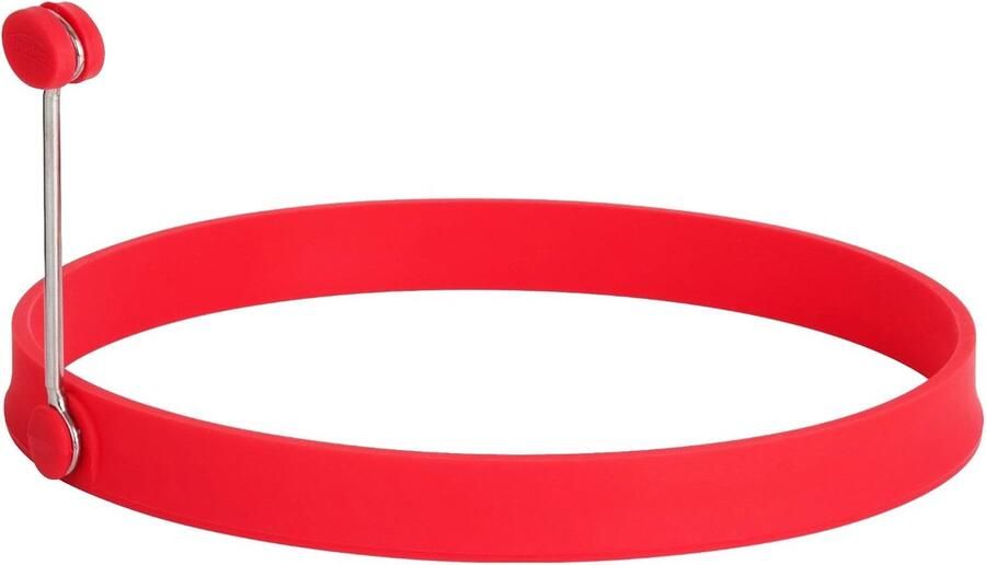 Pannenkoekenringen Set Omeletvormers Perfecte Ronde Pannenkoeken Hittebestendig Siliconen 6 Inch Rood