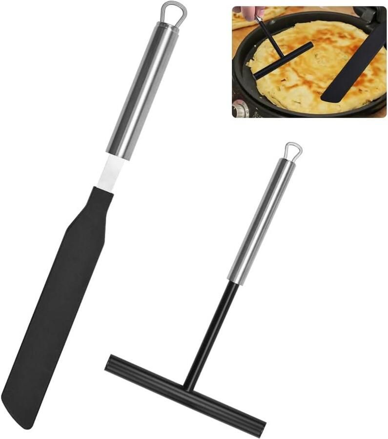Pannenkoekenroller voor het makkelijk draaien van pannenkoeken