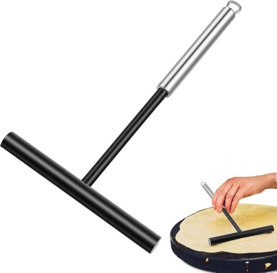 Pannenkoekenverdeler 19 5 cm roestvrij staal pannenkoekenmaker deegverdeler pannenkoeken making tool voor thuis keuken koken bakgereedschap voor pannenkoeken crêpe-deeg palaatham