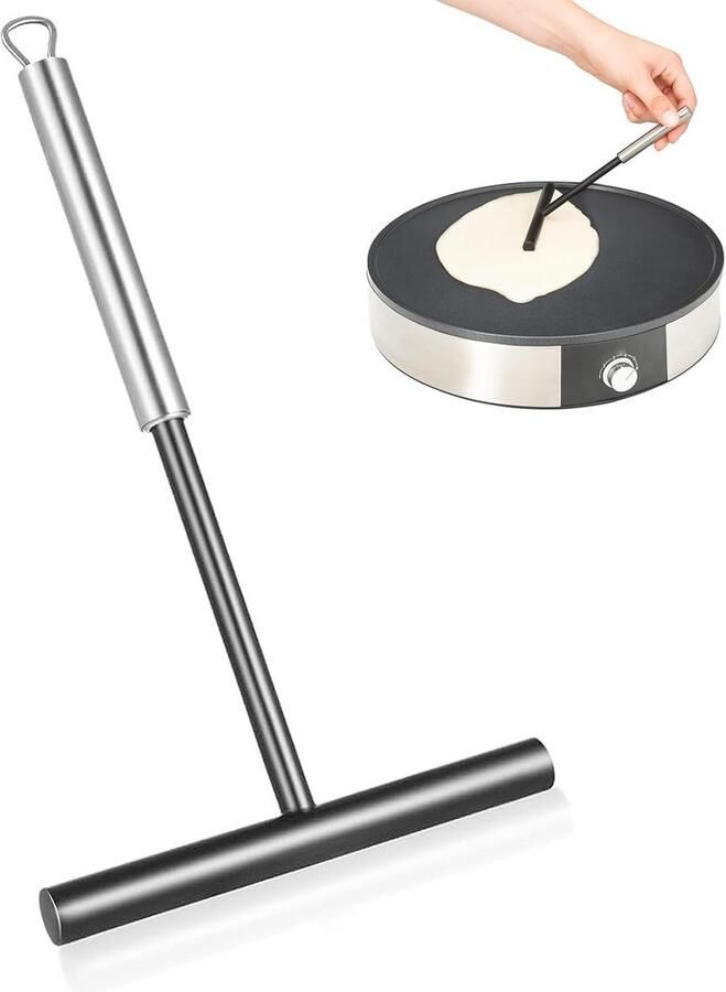 Pannenkoekenverdeler T-vormig van roestvrij staal voor pannenkoeken crêpes en palatham