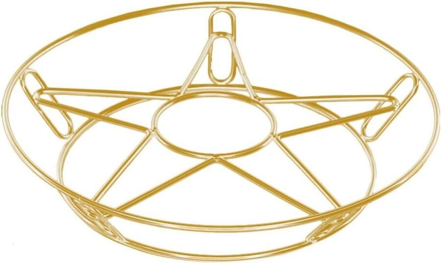 Pannenlaprek Stoomrek Keukenaccessoire Dubbele Laag Voedsel Stomen Roestvrij Staal 258 cm Goud