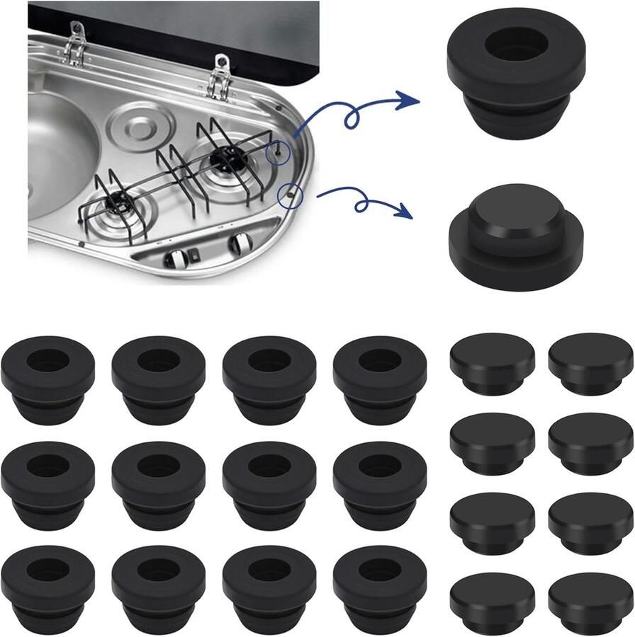 Pannenonderzetters Rubbers Potsteun Beschermers Kookplaat Reparatie Hittebestendig Siliconenrubber 5 mm Stangen Donker