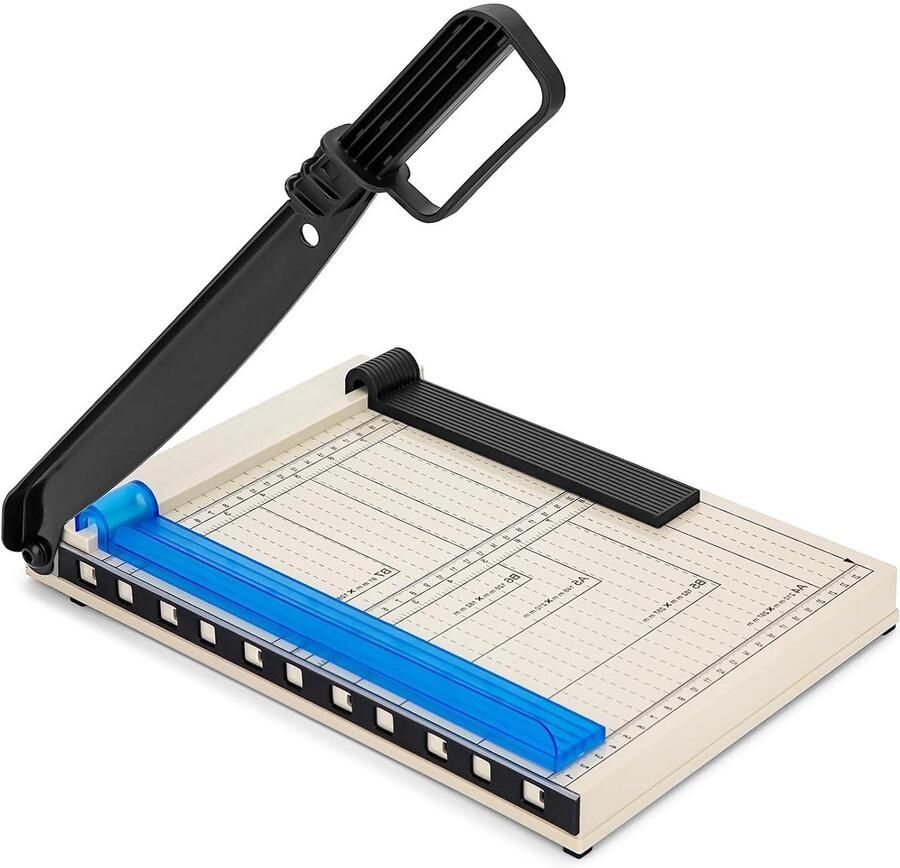Papier Snijmachine Papier Snijder Guillotine Papier Snijden Snijdt 12 Vel Tegelijk A4 Formaat Zwart