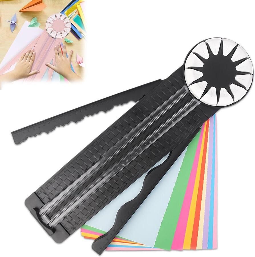 Papier Snijmachine Snijapparaat Karton Scrapbooking Kaarten Maken 12 Snijopties 46.7 cm Zwart