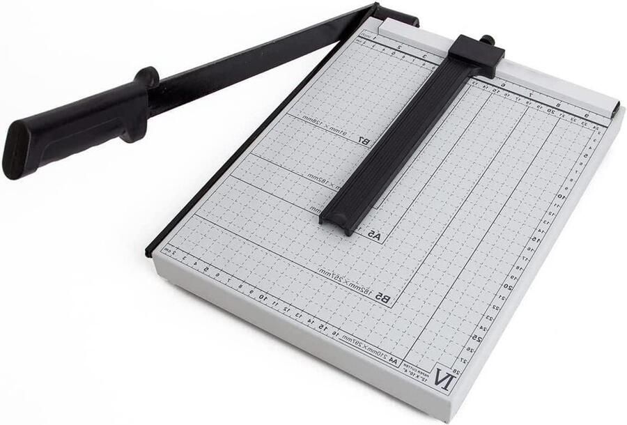 Papier Snijmachine Snijapparaat Papier Snijden Robuust Ontwerp A4 Formaat Grijs
