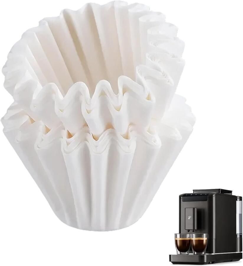 Papieren koffiefilters 100 stuks 10 kopjes voor koffiemachines met mandfilter