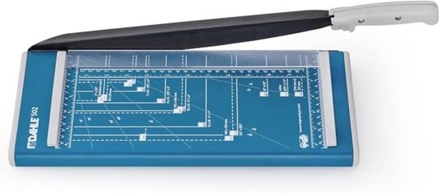 Papiersnijder Hefboom Papier Snijmachine Hobby en Kantoor Stabiele Metalen Tafel A4 8 Vel Blauw